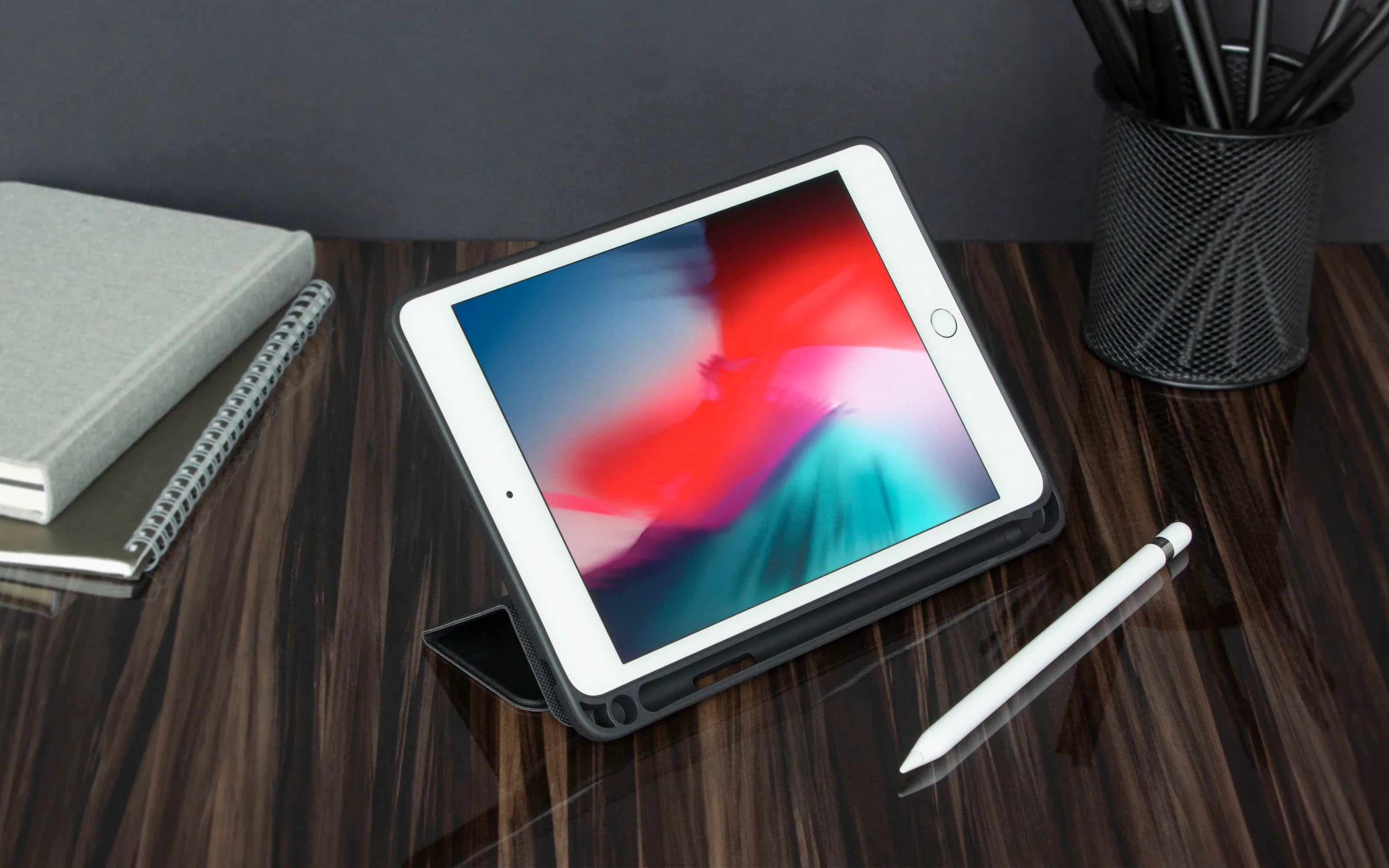 Torrii Torrio Plus Wallet For iPad Mini 5 2019 With Apple Pencil Slot - Black - Tashqila Torrii Torrio Plus Wallet For iPad Mini 5 2019 With Apple Pencil Slot - Black - Tashqila